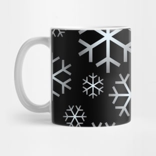 White Christmas Snowflakes Pattern Mug